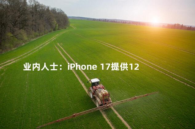 业内人士：iPhone 17提供12GB内存